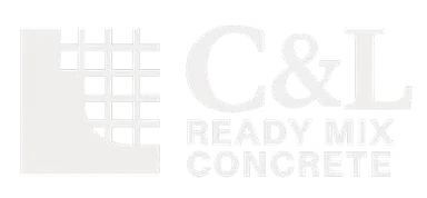 C&L Ready Mix Concrete logo white