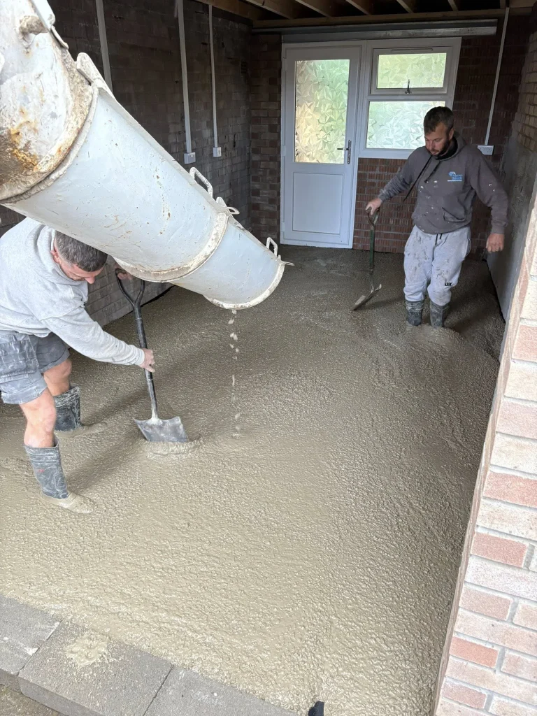 concrete pour south wales