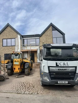 C & L Ready Mix Concrete Trucks in South Wales