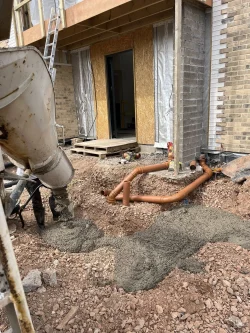 C & L Ready Mix Concrete pour in South Wales