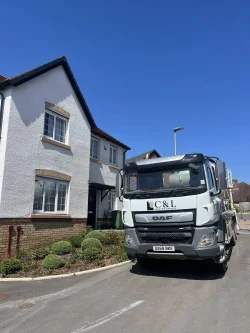 C & L Ready Mix Concrete Trucks in South Wales